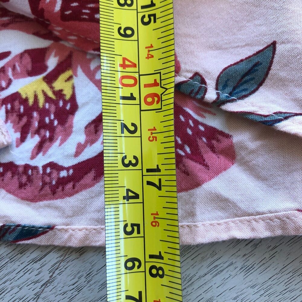 Z&L Made With Love Short Sleeve Floral V Neck Front Tie Cropped Top Sz M - Picture 14 of 15